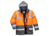 Portwest Hi-Vis Contrast Winter Traffic Jacket, Waterproof with Fully Taped Seams – S467