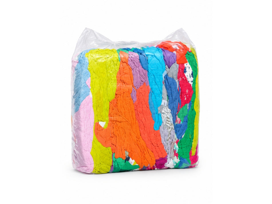 PERIPLUS Mehrfarbige Baumwoll-Putzlappen, 40 × 60 cm, 10 kg, zur Öl- und Wasseraufnahme