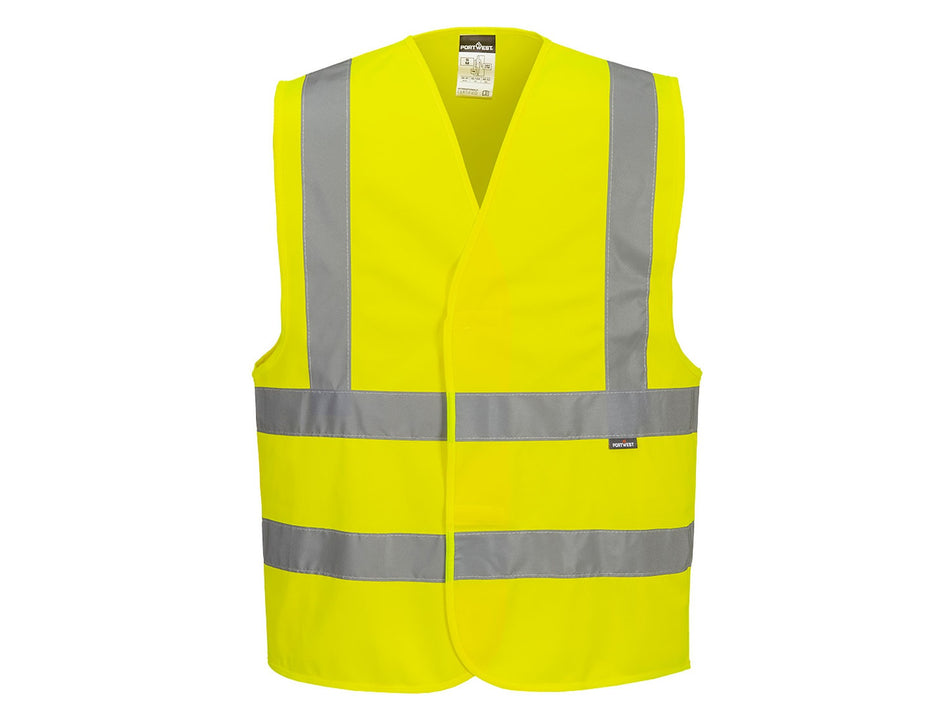 Portwest Essential Hi-Vis Band and Brace Vest, Lightweight with Hook and Loop Closure – ES470