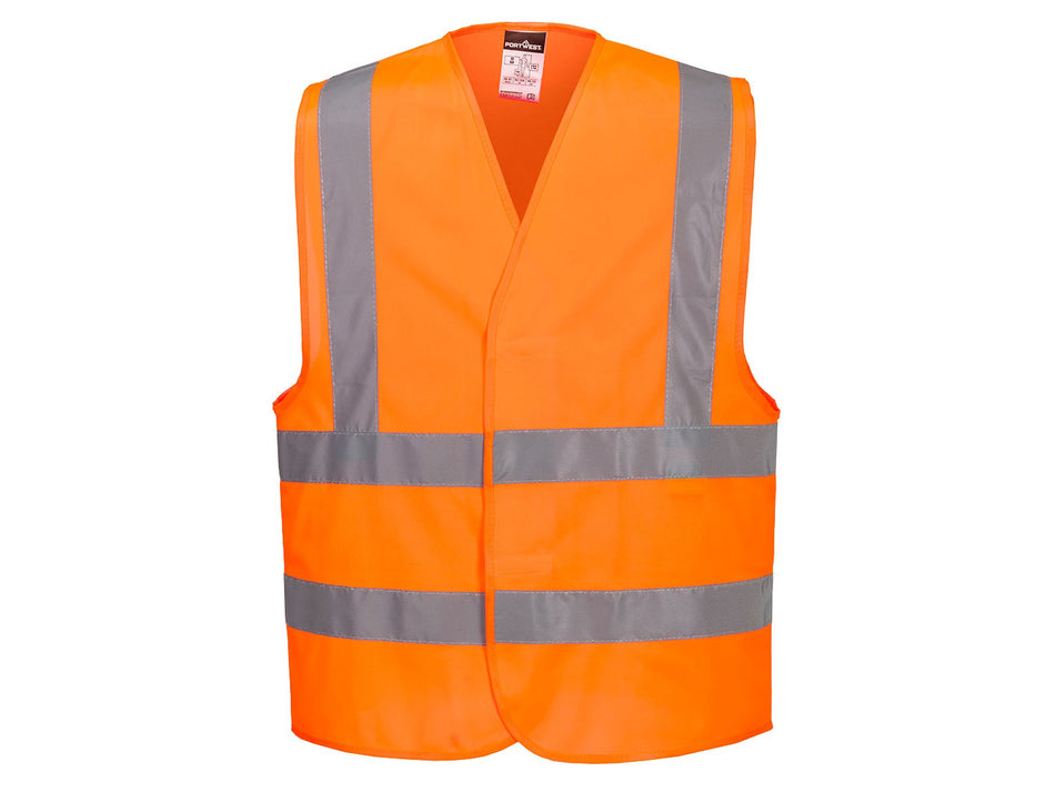 Portwest Essential Hi-Vis Band and Brace Vest, Lightweight with Hook and Loop Closure – ES470